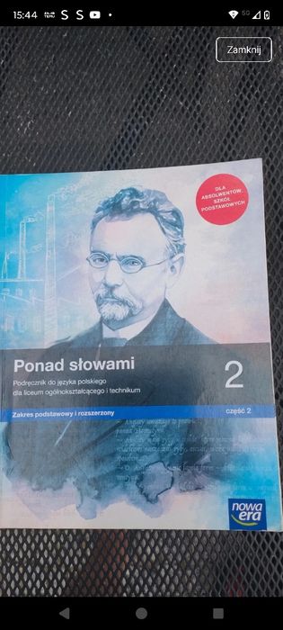 Ponad słowami 2 podręcznik liceum lub technikum