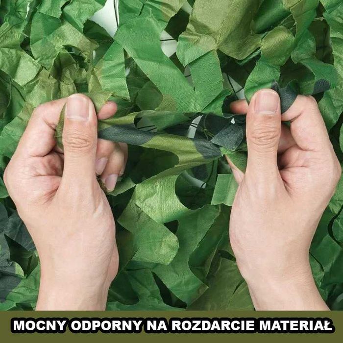 SUPER CENA! Siatka Maskująca 3x4 Metry+Pokrowiec Etui Do Przenoszenia