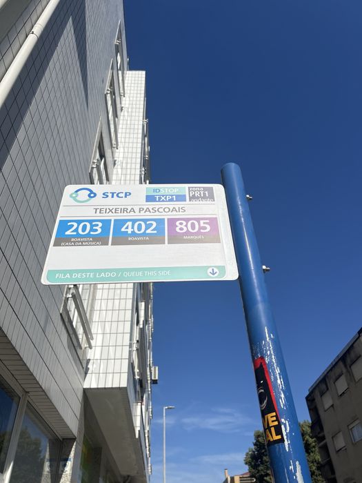 Placa STCP Teixeira Pascoais