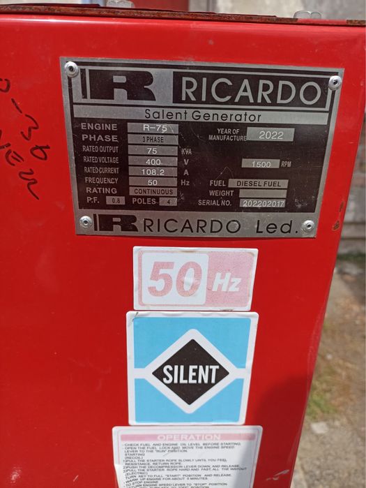 Дизельний генератор 75kVA