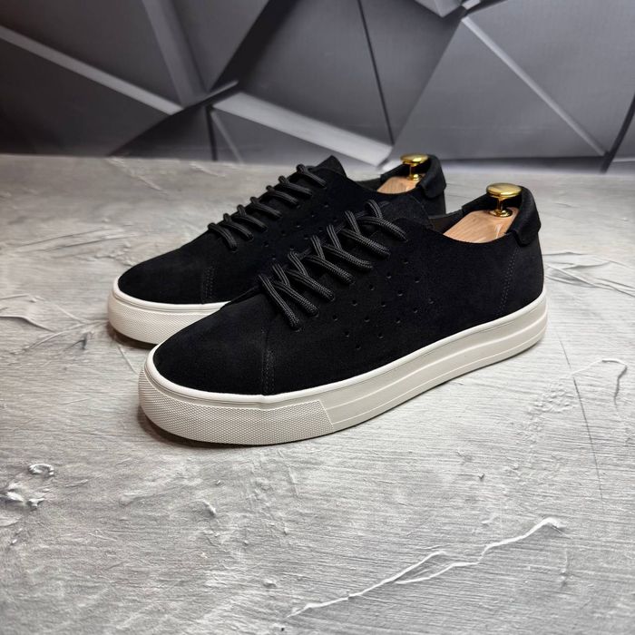 КЕДЫ Мужские Замшевые чёрные WALKING Black! Натуральная ЗАМША! Весна!