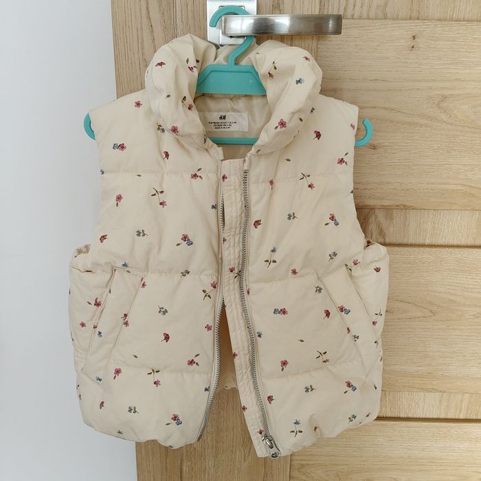 Kamizelka Puffer z nadrukiem z H&M