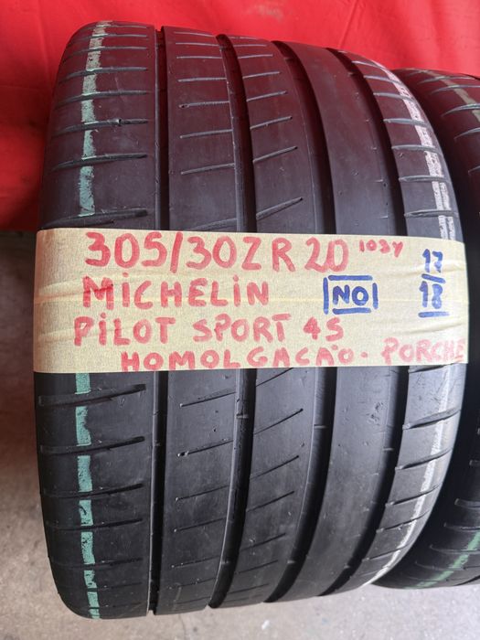 Pneus 305/30/20 Michelin Como novos Homolgacao Porche