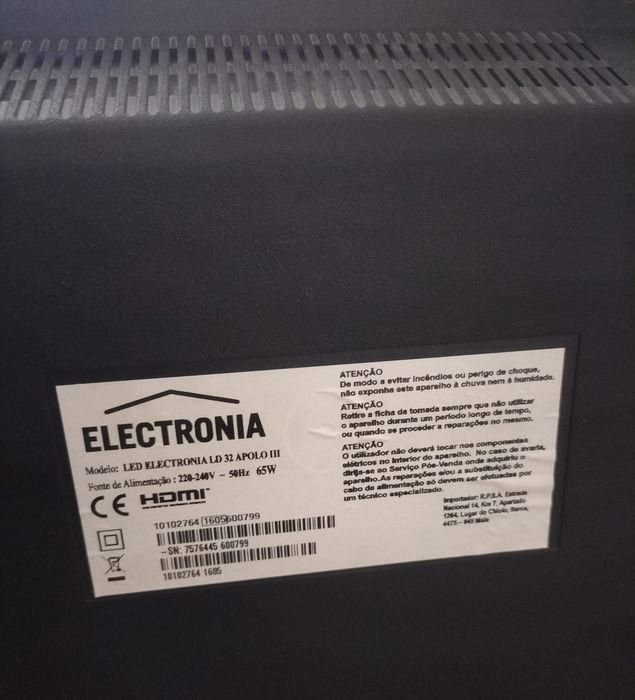 Vendo TV Electronia 32 polegadas