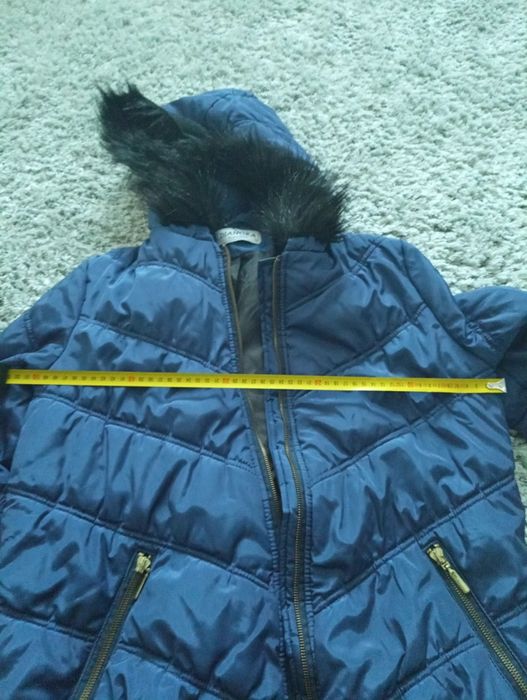 Куртка жіноча коротка для вагітних синього кольору