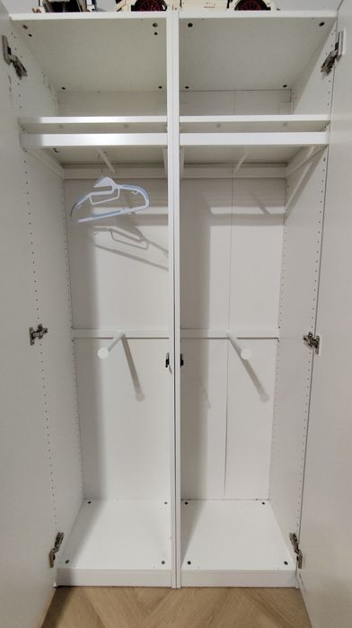 IKEA PAX 150x35x201 – 3 korpusy + 1 front +  wyposażenie KOMPLEMENT