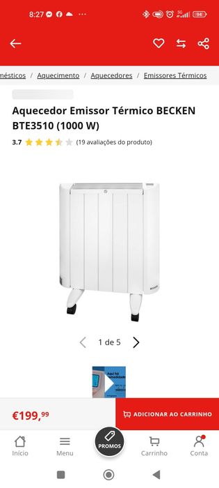 Emissor Térmico , radiador parede ( Becken )