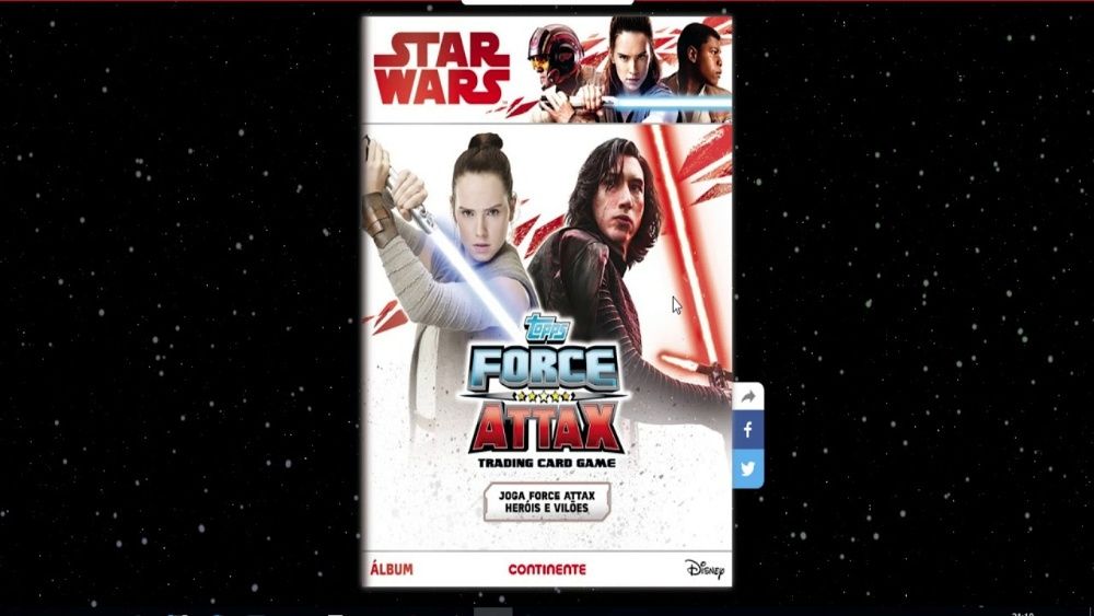 Star wars coleção-cromos