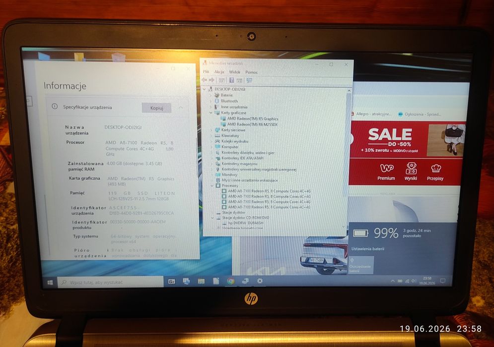 Laptop HP Probook 455  - okazja