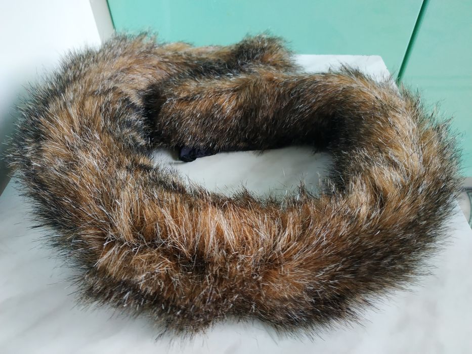 Опушка для капюшона, воротник на молнии