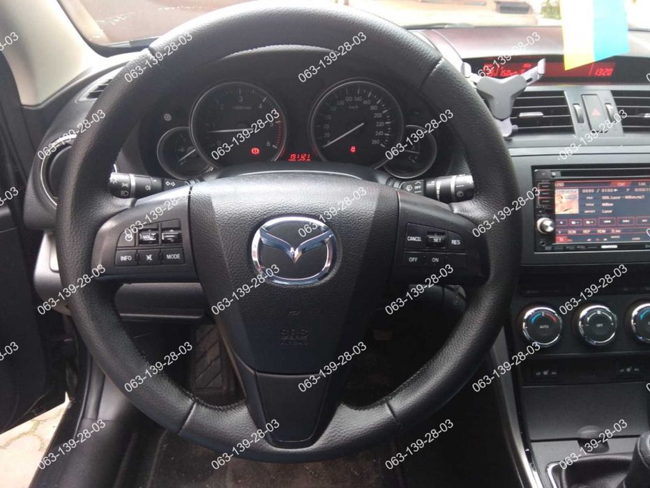 Mazda 3 5 6 CX-5 CX-7 CX-9 Оплетка чехол на руль Кожа Винил Мазда