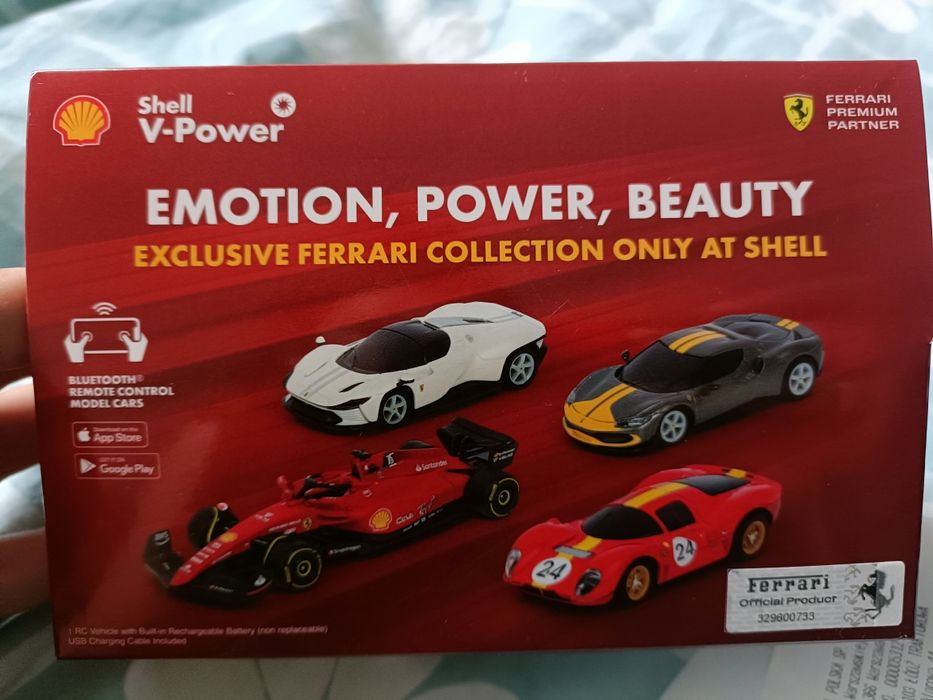 Shell Ferrari 296 GTB autko na Bluetooth zdalnie sterowane nowe parago