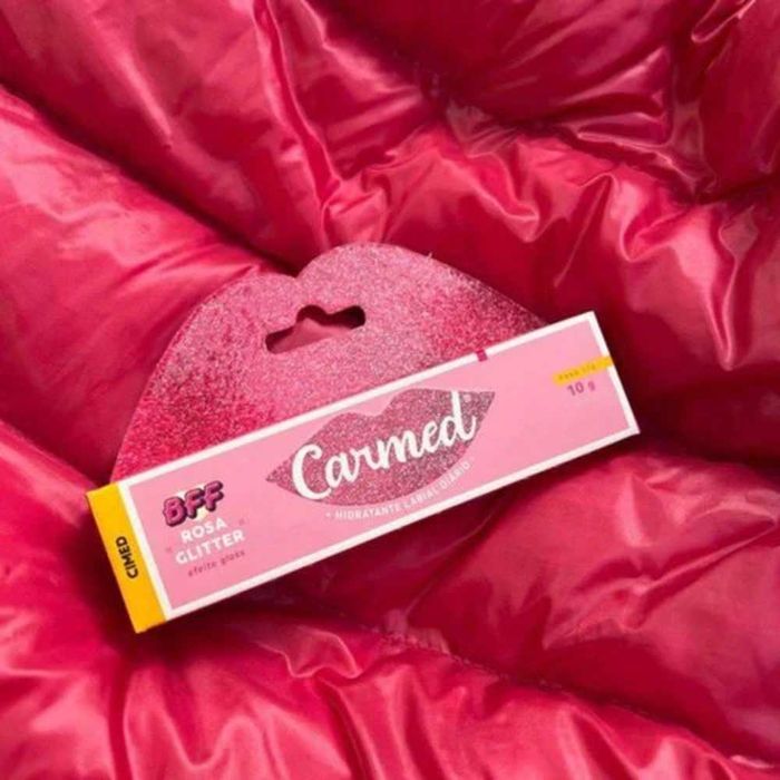 Carmed Hidratante Labial Rosa Glitter