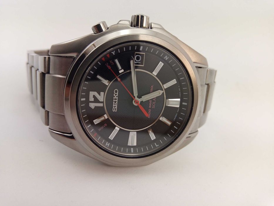 Мужские часы Seiko Solar SBTM077 титан радиоконтроль сапфир Japan made
