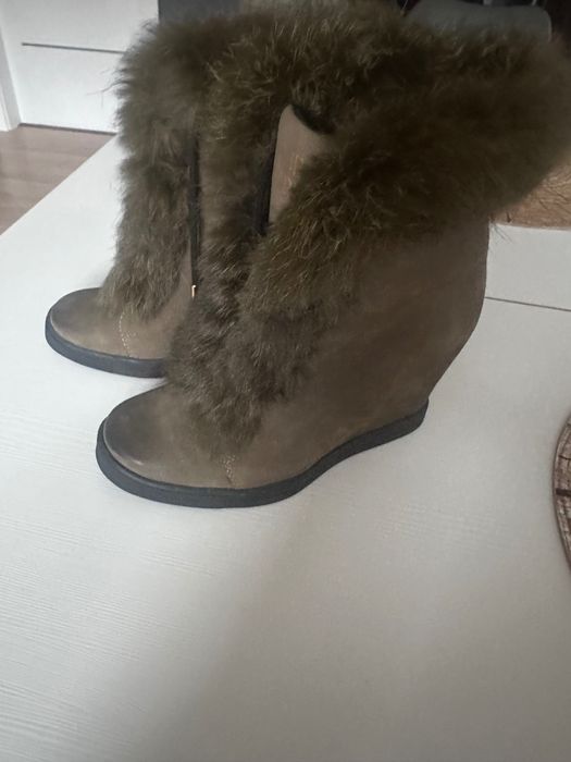 Botki kozaki Badura zielony khaki