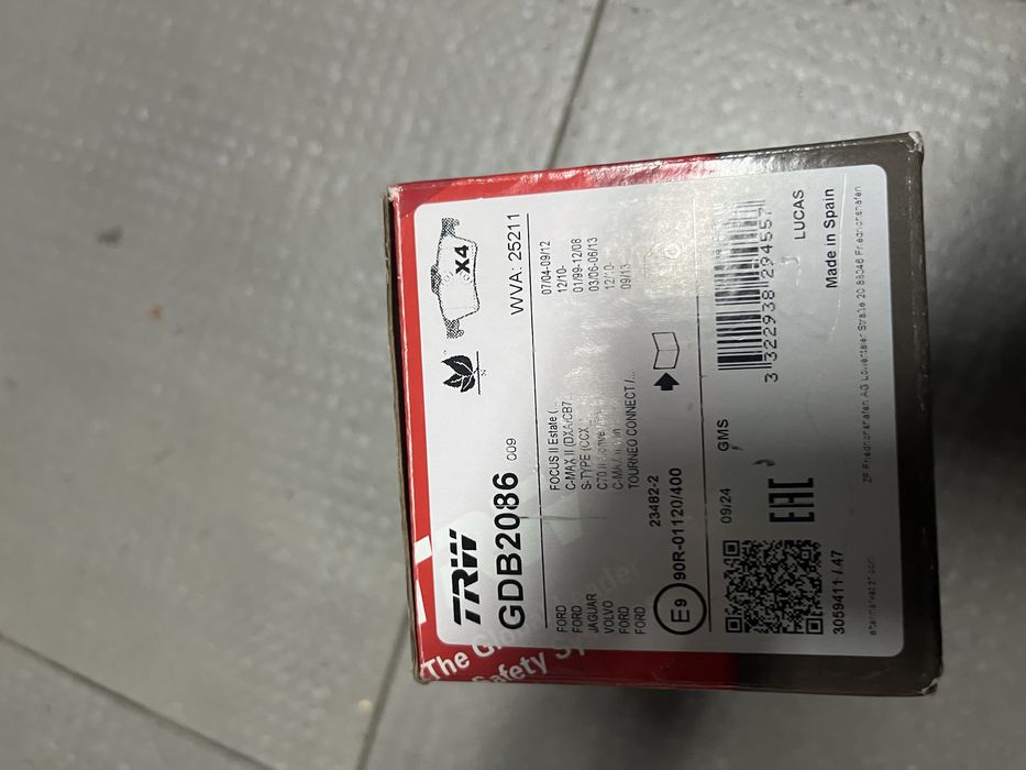 Pastilhas de travão novas TRW GDB2086