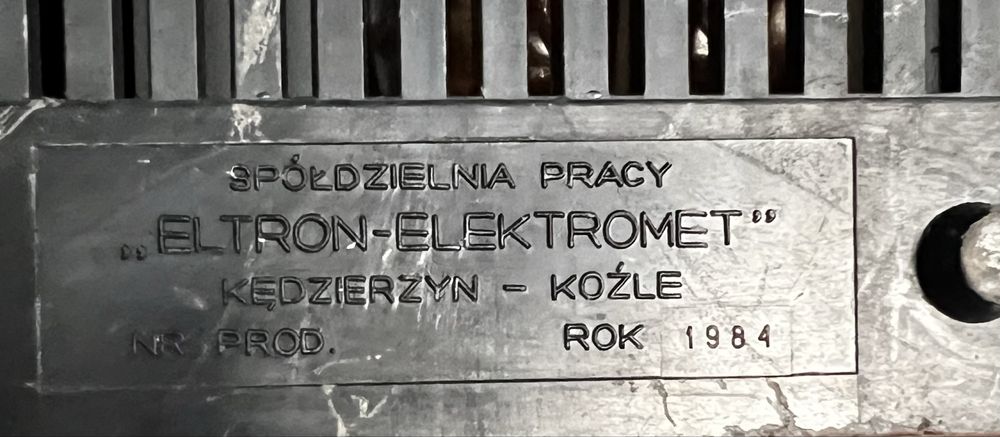 Prostownik ELTRON BZW-12/2,5 12V PRL 1984