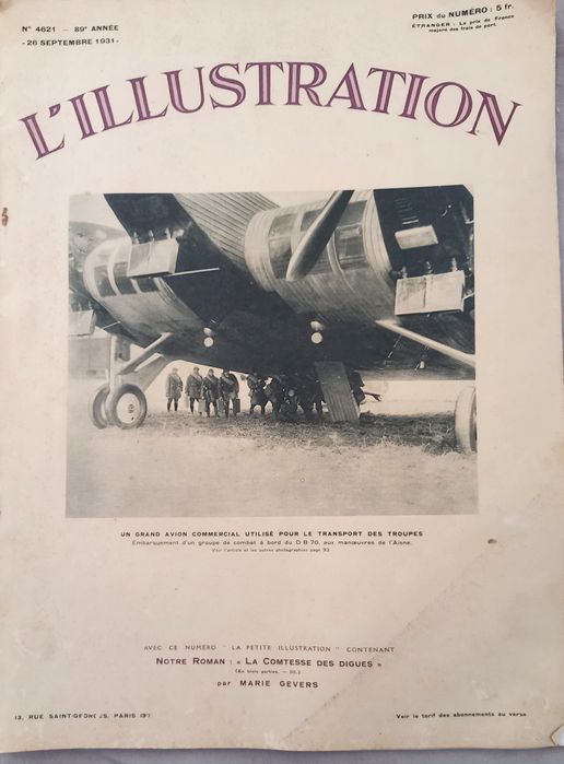 L'ILLUSTRATION - Maio 1930, Setembro 1931