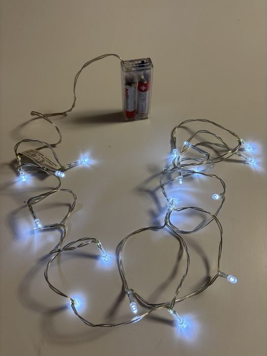 Lampki świąteczne na baterie