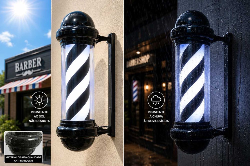 Luz de Barbearia e Cabeleireiro/Barber Pole
