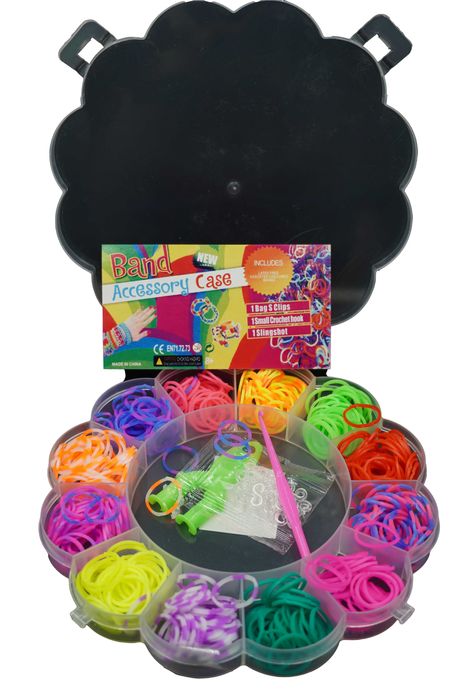 Gumki Zestaw gumek do robienia bransoletek 600 szt dla dziecka