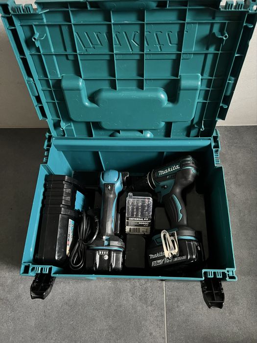 Акум.Ударний шуруповерт +ліхтар Makita DHP482+DML815