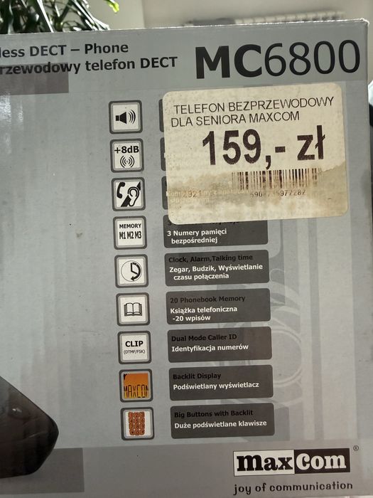 Telefon bezprzewodowy MAXCOM 6800