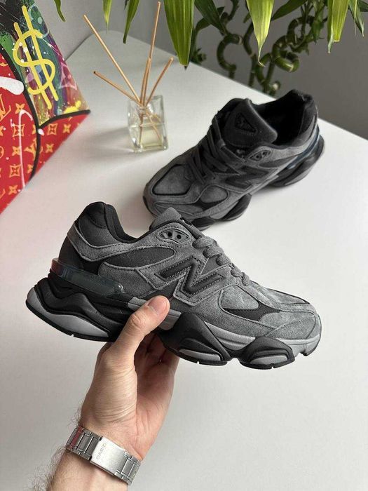 ХУТРО! New Balance 9060 Grey Black Fur 37 38 39 40 41 42 43 44 45 46