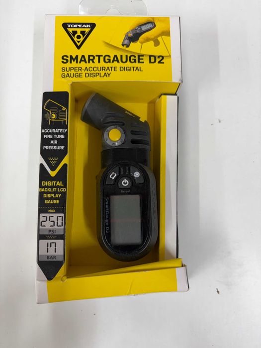 Medidor Pressão Digital Topeak SmartGauge D2 Pneus Suspensão Bicicleta