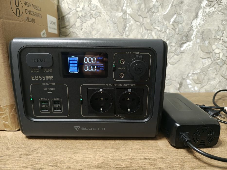 Bluetti EB55 портативна зарядна станція, б/в