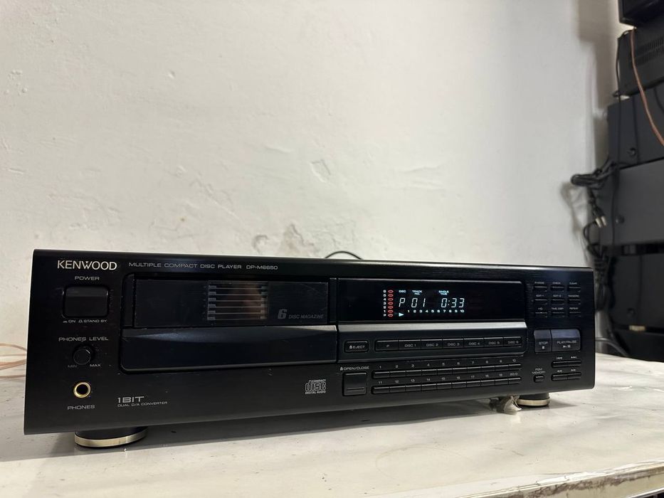 Odtwarzacz CD Kenwood DP-M6650 | CD Changer 6+1 | 1-bit DAC | Hi-Fi | Made in Japan