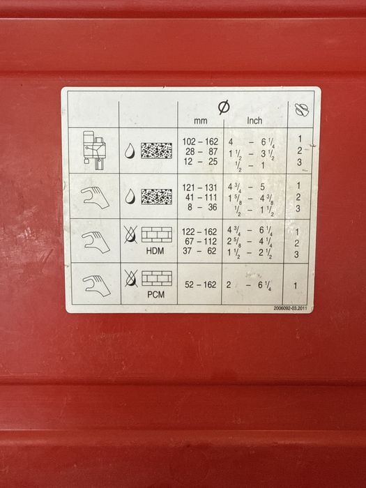 Carote HILTI DD 150-U