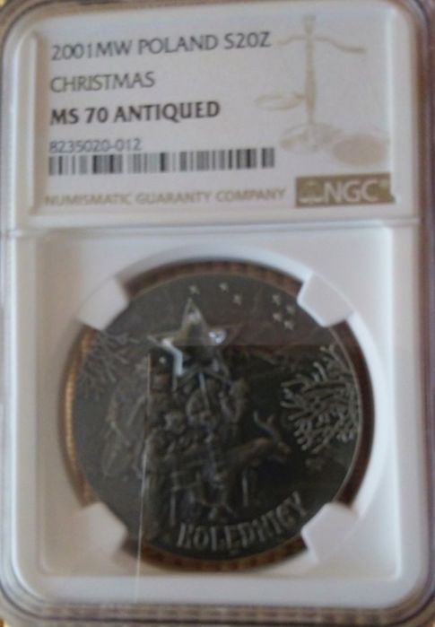 20 zł 2001 Kolędnicy NGC MS70