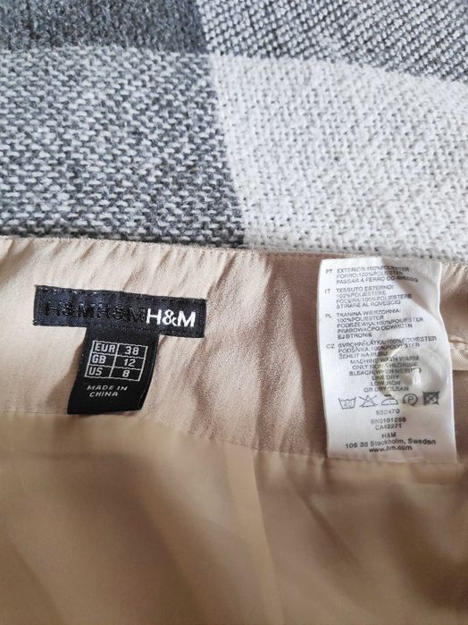 Замшева спідниця-трапеція H&M