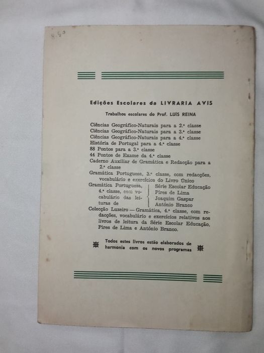 Gramática 3ª Classe (de 1972)- Prof. Luís Reina