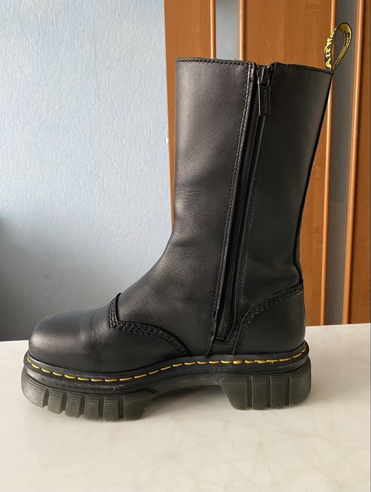Ботинки Dr. Martens Chelsea Zip Audrick Tall Platform Black, Размер 40