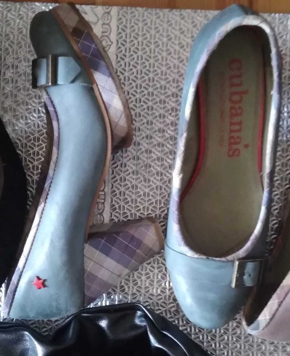 Sapatos Cubanas Originais em Pele – Excelente Estado - Tamanho 38