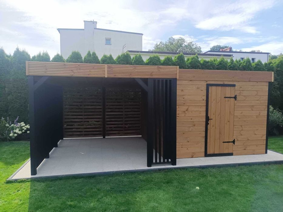 PREMIUM Nowoczesny domek narzędziowy "Bocian"/Altanka/Altana 3x6m