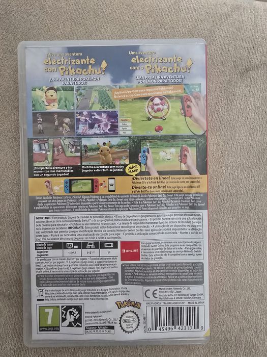 Jogo Nintendo Switch - Pokémon: Let's Go, Pikachu! (Completo / Impecável)