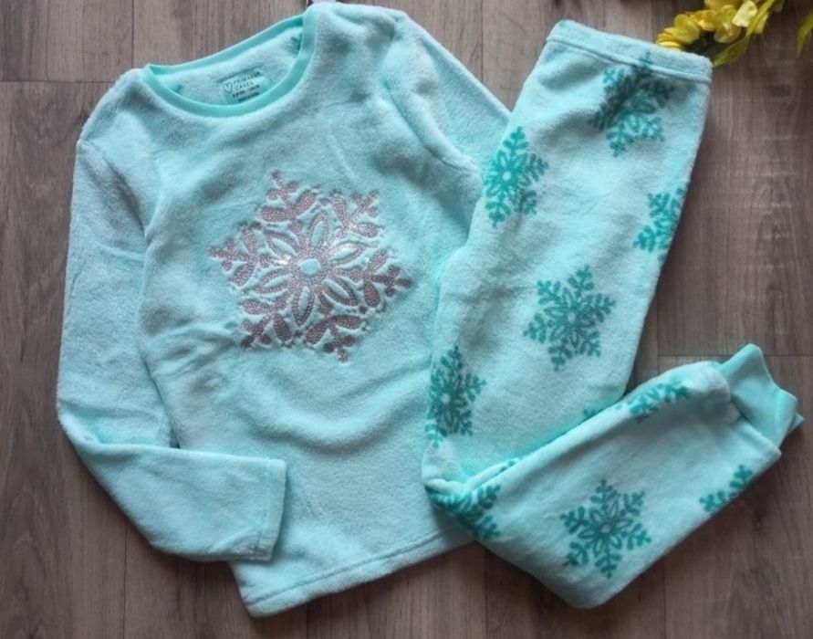 Тепла дитяча піжама на дівчинку, теплая детская пижама Primark
