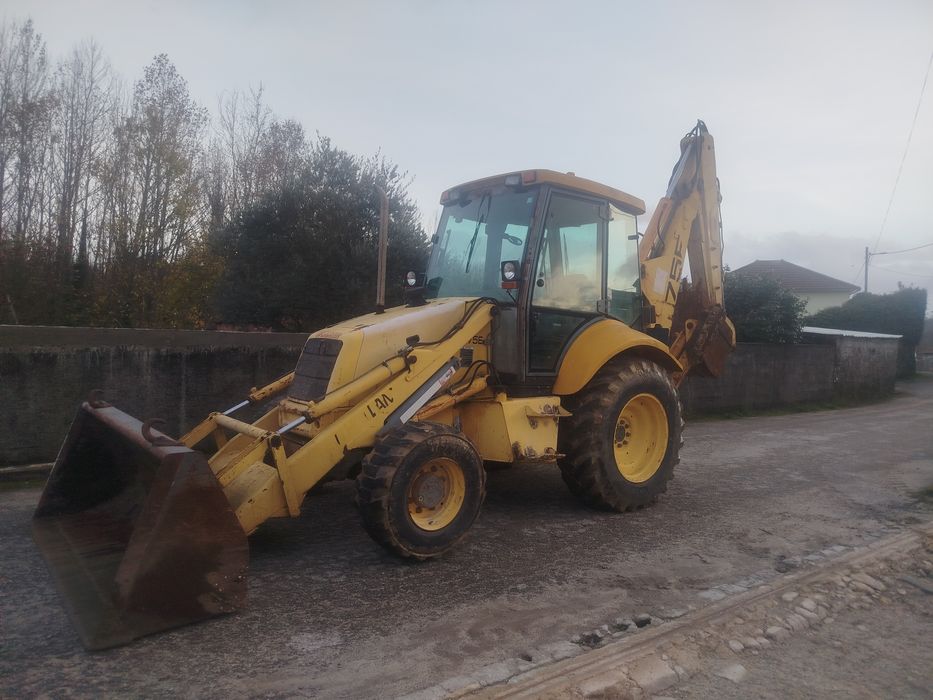 Retro escavadora new Holland