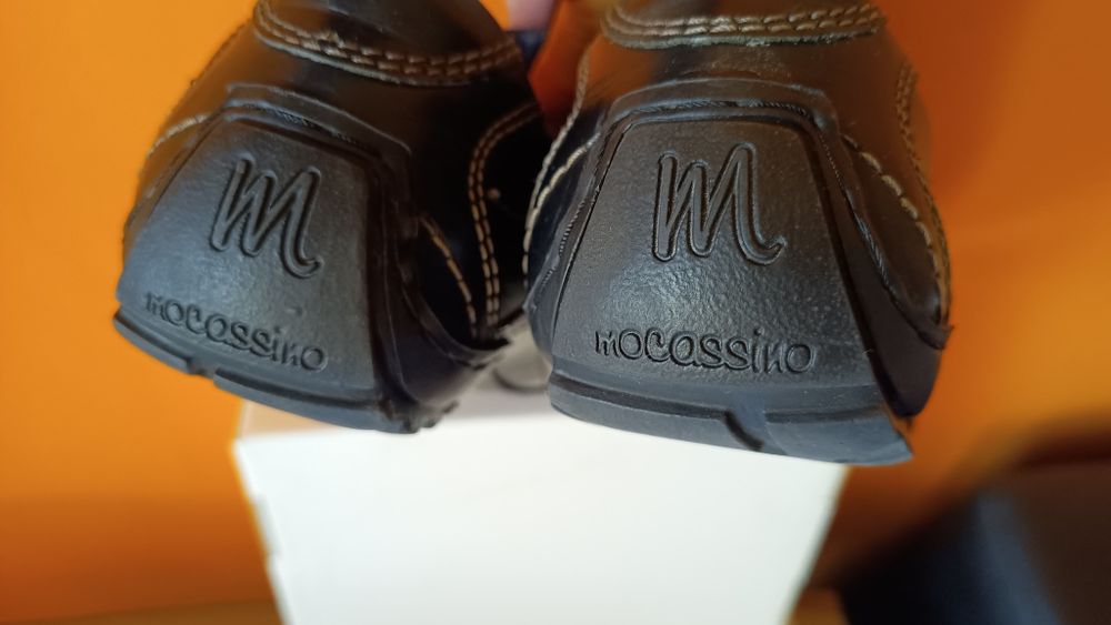 Moccasino  Olive Tree  Super wygodne męskie buty, 100% Skóra, Roz. 40