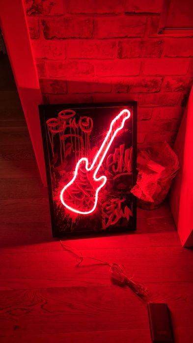 Obraz LED gitara  40x60