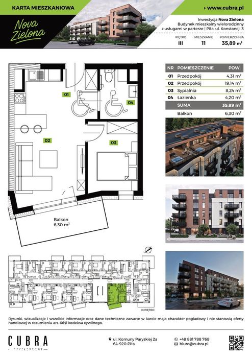 Nova Zielona ul. Konstancji 3 Nowe mieszkania Lokale usługowe