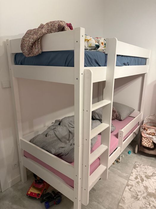 Łóżko piętrowe prawdziwe drewno