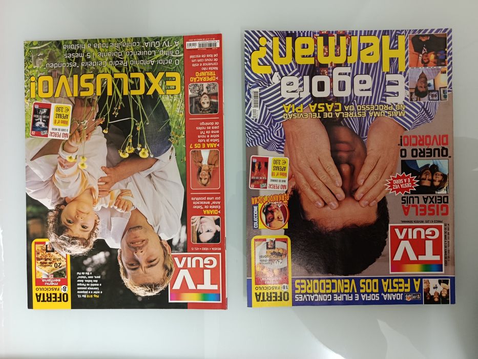 Revistas TV Guia, TV 7 Dias e CM tv
