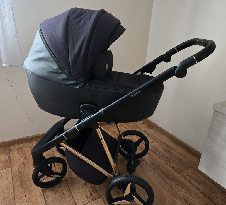 Wózek wielofunkcyjny  2w1 gondola+spacerówka Adamex Blanc Special Edit