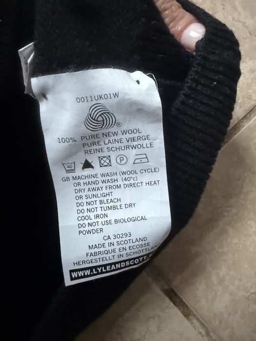 Perełka! Lyle&Scott Scotland Sweter męski XL Woolmark Nowy