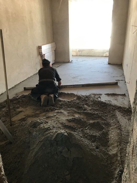 Стяжка на ТЕПЛУ підлогу МІЦНА ОСНОВА‼️Стяжка підлоги в терміни