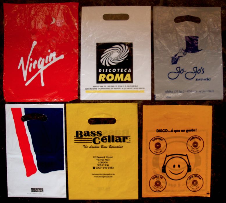 Raridades Sacos Lojas Discos Vinil LPs Albums Singles CD Anos 80 90 00